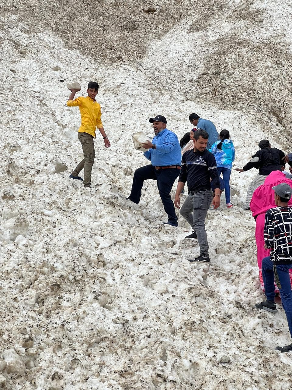 Guests during a real Northern Pakistan tour with Abid Tour & Travels.